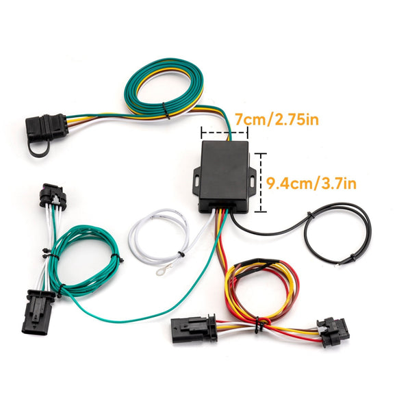 Plug&Play 4 - Pin Trailer Wiring Harness Kit for 2017 - 2023 Tesla Model 3 & 2020 - 2023 Tesla Model Y - WeiSen - 70206080