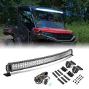 Polaris Ranger 1000/900/570 Fullsize Pro - fit Cage Roof 50" Curved LED Light Bar Kit - WeiSen - 80101016+70202010+80206007
