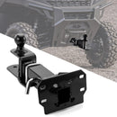 Polaris Ranger 1000/Crew/Premium/Northstar/Kinetic UTV Front Receiver Hitch Kit w/ 2 - Inch Trailer Hitch 3 - in - 1 Ball Mount 5/8" Lock Pin Tightener - WeiSen - 8010701203