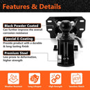 Polaris Ranger 1000/Crew/Premium/Northstar/Kinetic UTV Front Receiver Hitch Kit w/ 2 - Inch Trailer Hitch 3 - in - 1 Ball Mount 5/8" Lock Pin Tightener - WeiSen - 8010701203