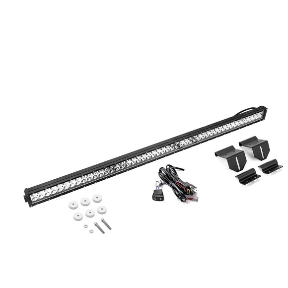 Polaris Ranger 570/900/1000 Fullsize Bolt - On Roof 50" 288W Straight LED Light Bar Kit - WeiSen - 80101016+70202006+70203004