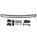 Polaris Ranger 570/900/1000 Fullsize Roof Amber/White Strobe 52" Dual Row Curved LED Light Bar Kit - WeiSen - 80101016+70202021