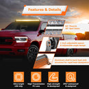 Polaris Ranger 570/900/1000 Fullsize Spot Flood Amber White Strobe 52" Curved 300w LED Light Bar - WeiSen - 80101013+70202021