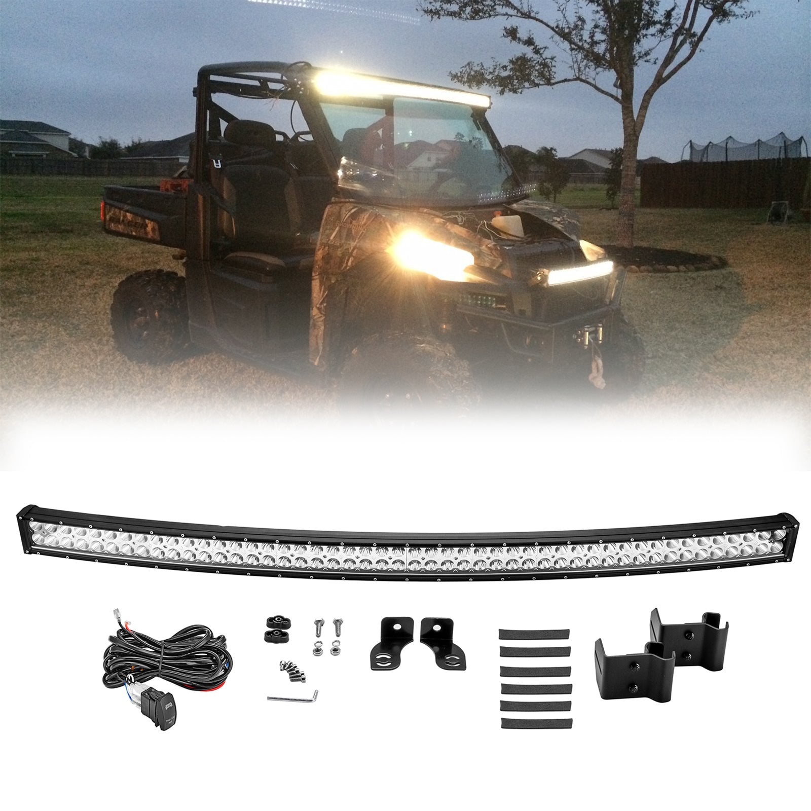 Polaris Ranger 570/900/1000 Roof LED Light Bar Kits/A Pillar LED Light Kits/Rear Mount Lights Kits - Weisen