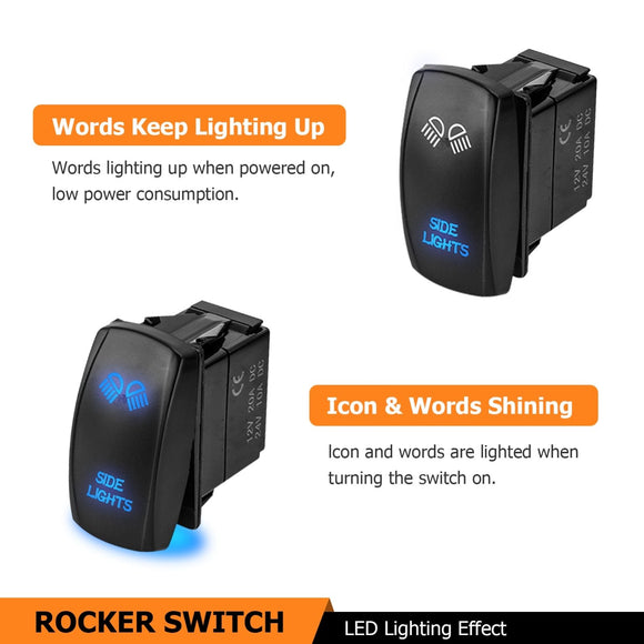 Polaris RZR General Ranger Wiring Harness Kit with Pulse Power Bar Plug Connector for LED Pods Fog Auxiliary Work Light - WeiSen - 80206031