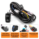 Polaris RZR General Ranger Wiring Harness Kit with Pulse Power Bar Plug Connector for LED Pods Fog Auxiliary Work Light - WeiSen - 80206031