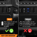 Polaris RZR General Ranger Wiring Harness Kit with Pulse Power Bar Plug Connector for LED Pods Fog Auxiliary Work Light - WeiSen - 80206031