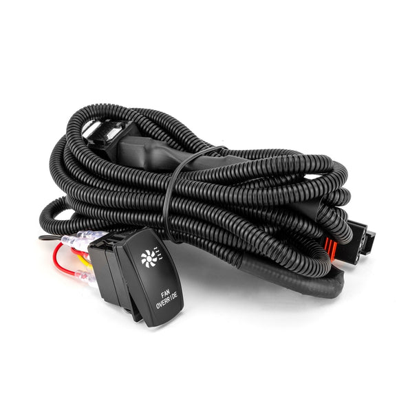 Plug & Play Fan Override Wiring Harness Kit for Polaris ATV UTV Pulse Power Strip, Bus Bar - WeiSen - 80206033