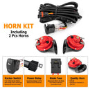 Polaris RZR Pro XP1000 Ranger 1000XP Plug&Play UTV Key - on Horn Kit with 2Pcs 105db Horn Spst Rocker Switch - WeiSen - 80206032