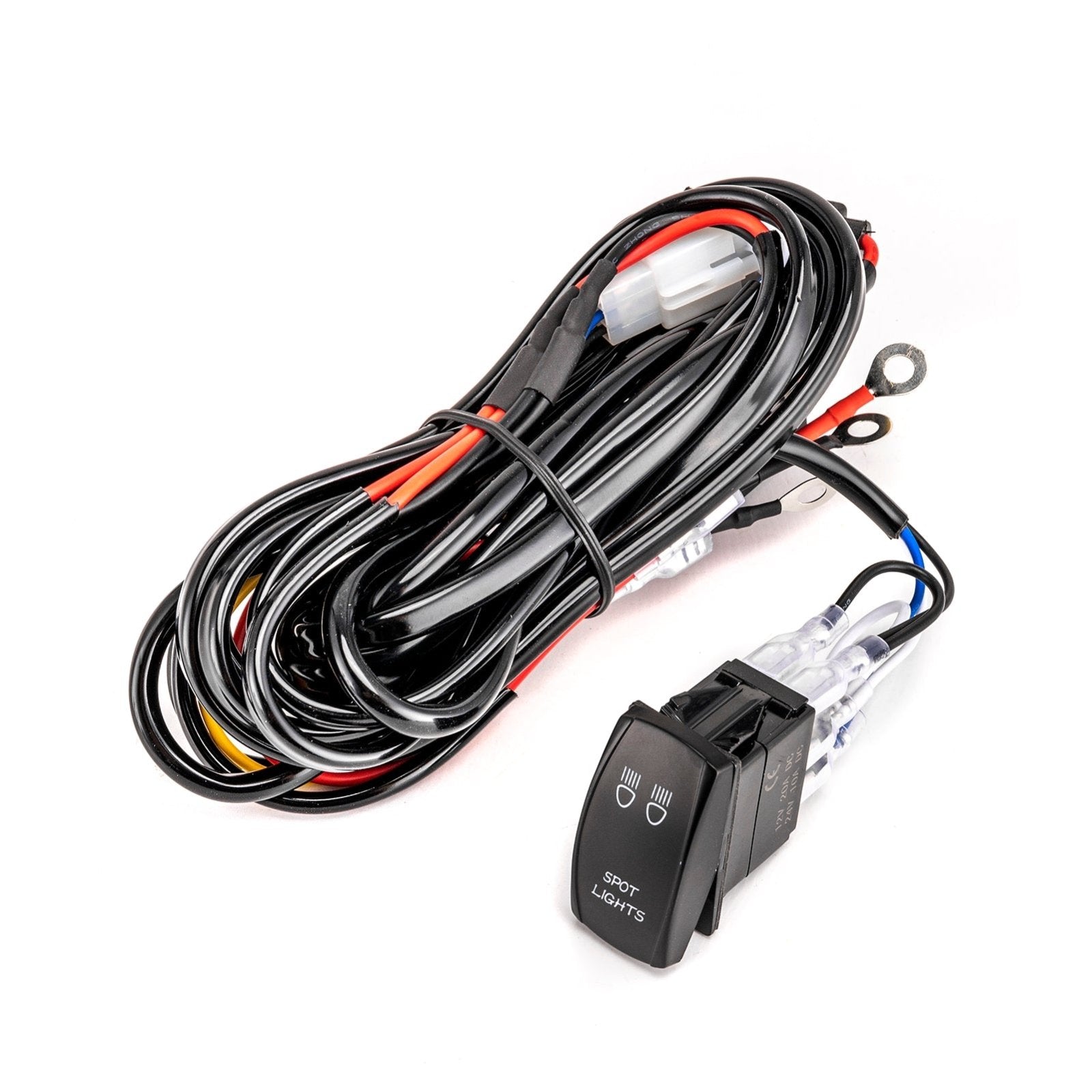 Polaris RZR Ranger Kawasaki Teryx KRX Mule UTV Key On Spot Light Wiring Harness Kit - Weisen