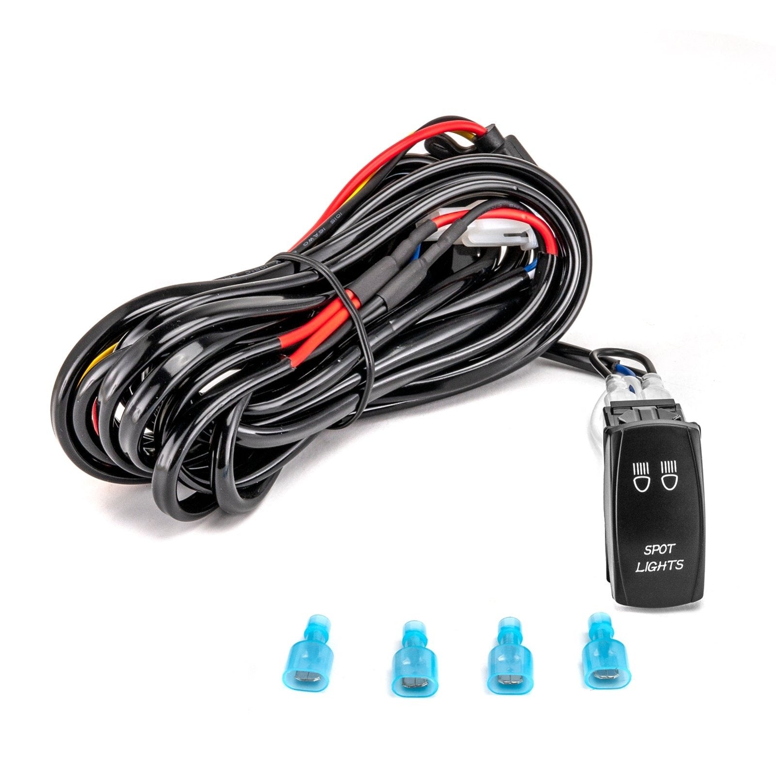 Polaris RZR Ranger Kawasaki Teryx KRX Mule UTV Key On Spot Light Wiring Harness Kit - Weisen