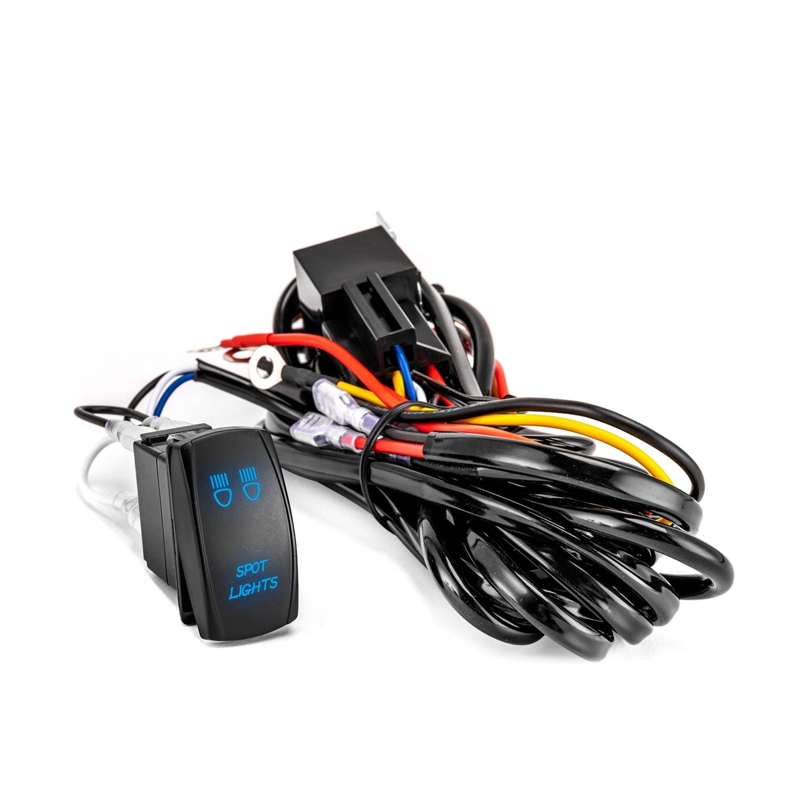 Polaris RZR Ranger Kawasaki Teryx KRX Mule UTV Key On Spot Light Wiring Harness Kit - Weisen