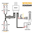Polaris RZR/ Rranger 8 Amber Red LED Turn Signal Kit w/ Pulse Power Bar Plug Connector - WeiSen - 80206014