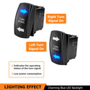 Polaris RZR/ Rranger 8 Amber Red LED Turn Signal Kit w/ Pulse Power Bar Plug Connector - WeiSen - 80206014