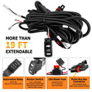 Polaris RZR/ Rranger 8 Amber Red LED Turn Signal Kit w/ Pulse Power Bar Plug Connector - WeiSen - 80206014