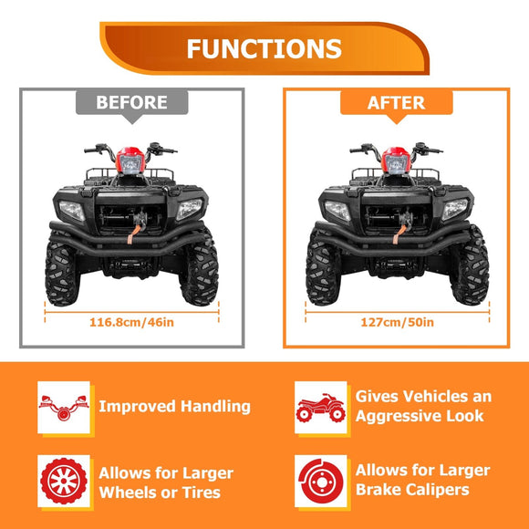 Polaris Sportsman RZR Ranger Xplorer 4Pcs 2" Wheel Spacers | 6061 - T6 Forged Aluminum - WeiSen - 80403004