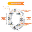 Polaris Yamaha Kawasaki 2Pcs 1.0" 1.25" Wheel Spacers 4x156 to 4x137 | 6061 - T6 Forged Aluminum - WeiSen - 80403020