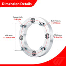 Polaris Yamaha Kawasaki 2Pcs 1.0" 1.25" Wheel Spacers 4x156 to 4x137 | 6061-T6 Forged Aluminum - WeiSen - 80403021