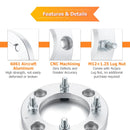 Polaris Yamaha Kawasaki 2Pcs 1.0" 1.25" Wheel Spacers 4x156 to 4x137 | 6061 - T6 Forged Aluminum - WeiSen - 80403021