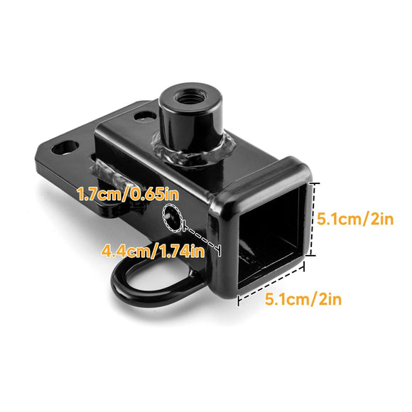 Rear Class 3 Trailer Hitch 2" Receiver with 7 - Pin Trailer Wiring Harness Extension Kit for 2019 - 2025 Dodge Ram 1500 W/ Class 3 Factory Bumper Hitch Models - WeiSen - 70108009+70206039