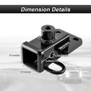 Rear Class 3 Trailer Hitch 2" Receiver with 7 - Pin Trailer Wiring Harness Extension Kit for 2019 - 2025 Dodge Ram 1500 W/ Class 3 Factory Bumper Hitch Models - WeiSen - 70108009+70206039