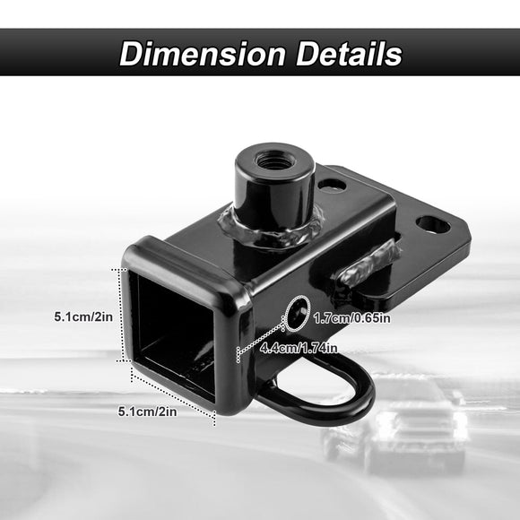 Rear Class 3 Trailer Hitch 2" Receiver with 7 - Pin Trailer Wiring Harness Extension Kit for 2019 - 2025 Dodge Ram 1500 W/ Class 3 Factory Bumper Hitch Models - WeiSen - 70108009+70206039