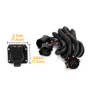 Rear Class 3 Trailer Hitch 2" Receiver with 7 - Pin Trailer Wiring Harness Extension Kit for 2019 - 2025 Dodge Ram 1500 W/ Class 3 Factory Bumper Hitch Models - WeiSen - 70108009+70206039