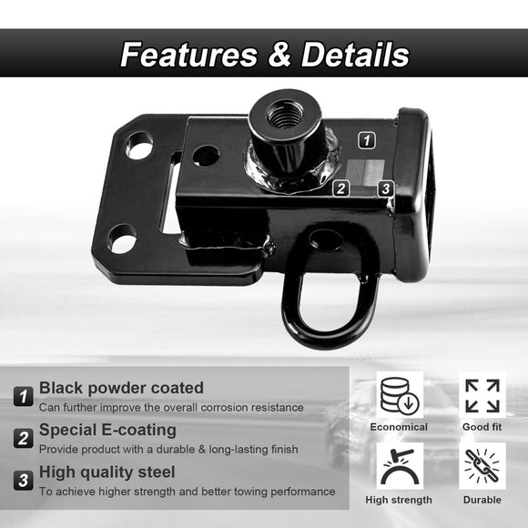 Rear Class 3 Trailer Hitch 2" Receiver with 7 - Pin Trailer Wiring Harness Extension Kit for 2019 - 2025 Dodge Ram 1500 W/ Class 3 Factory Bumper Hitch Models - WeiSen - 70108009+70206039