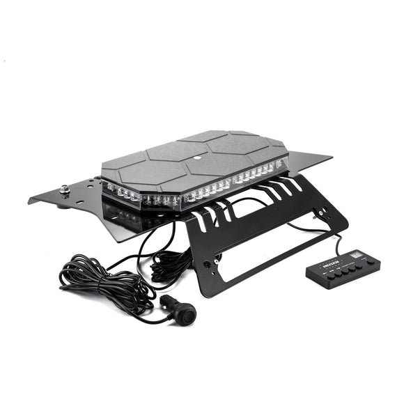 Roof Top Emergency Strobe Light Bar & Magnetic Mounting Bracket Kit for 2020-2025 Chevy 1500-3500 Work Cab/GMC 1500-3500 Work Cab Non Spoiler - WeiSen - 70105010