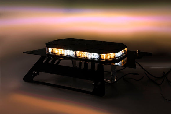 Roof Top Emergency Strobe Light Bar & Magnetic Mounting Bracket Kit for 2020-2025 Chevy 1500-3500 Work Cab/GMC 1500-3500 Work Cab Non Spoiler - WeiSen - 70105010