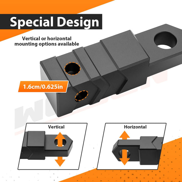 Shackle Hitch 2 Inch Receiver With 5/8" Pin Lock for Boat Trailers/Tow Trucks/RVs/Off - road - WeiSen - 70304036