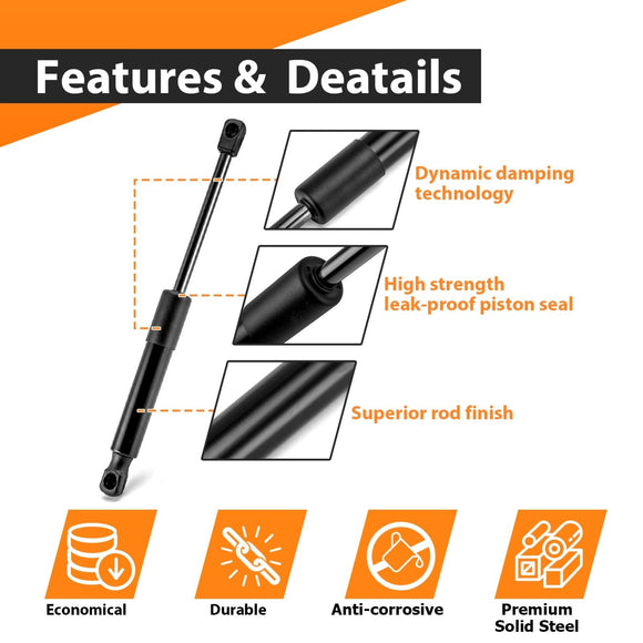 Solid Steel Tailgate Assist Shock Struts Lift Support for 2019+ Dodge Ram 1500 - WeiSen - 70303025