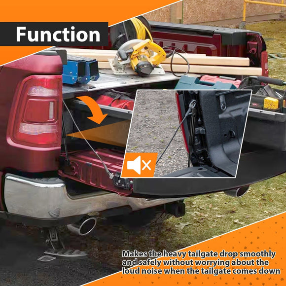 Solid Steel Tailgate Assist Shock Struts Lift Support for 2019+ Dodge Ram 1500 - WeiSen - 70303025