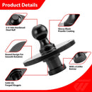 Steel 30000 lbs Gooseneck Ball King Pin Adapter Universal for Off - Road Truck ATV UTV SUV - WeiSen - 70304040