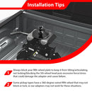 Steel 30000 lbs Gooseneck Ball King Pin Adapter Universal for Off - Road Truck ATV UTV SUV - WeiSen - 70304040