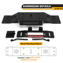 Steel Hidden Winch Mounting Bracket for 2009 - 2014 Ford F150 7th Gen with Factory Bumper - WeiSen - 70109004