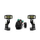 Subaru Crosstrek/Impreza/WRX/STI White&Amber Strobe 3.5 Inch LED Hood Hinge Ditch Light Pods w/ Wiring Harness Kit - WeiSen - 70104046+70201013