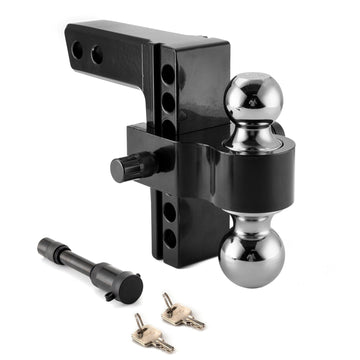 SUVs Pickups ATVs Trucks 6 Inch Drop Adjustable Trailer Hitch Ball Mount Fits 2" Receiver - WeiSen - 70304025