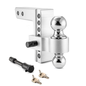 SUVs Pickups ATVs Trucks 6 Inch Drop Adjustable Trailer Hitch Ball Mount Fits 2" Receiver - WeiSen - 70304026