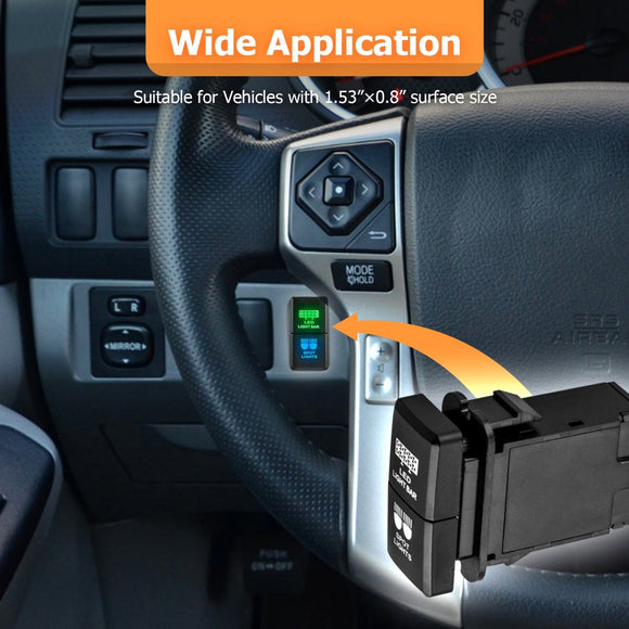 Tacoma 4Runner Tundra Tacoma LED Light Bar/Spot Lights Dual Push Button Switch - WeiSen - 70204034