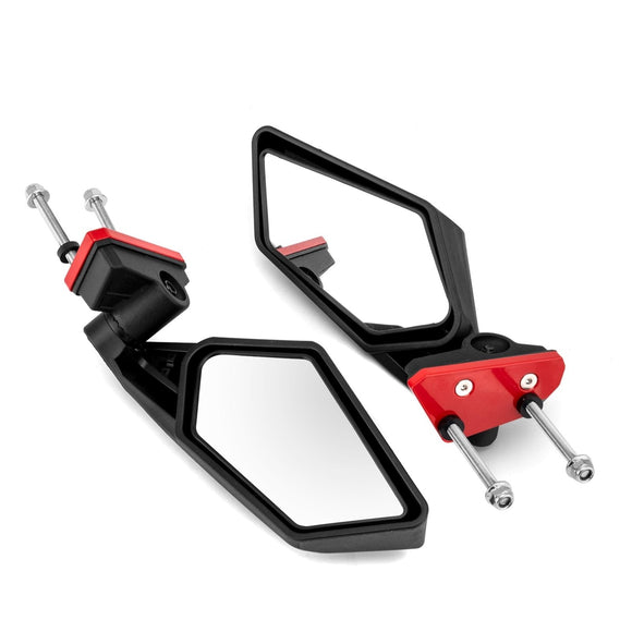 Tempered Glass Racing Side Rear View Mirrors Fit 2024 - 2025 Can Am Maverick R/R Max All Models - WeiSen - 80301048