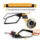 Tempered Glass Racing Side Rear View Mirrors Fit 2024 - 2025 Can Am Maverick R/R Max All Models - WeiSen - 80301048