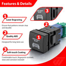 Toyota Land Cruiser/Corolla/Tacoma/Tundra/Yaris LED Lights Push Button Switch - WeiSen - 70204043