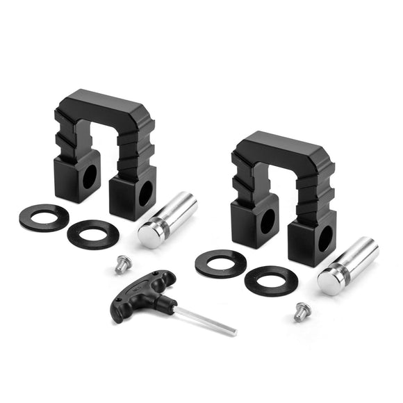 Universal Aluminum 68000lbs 3/4" D Ring Shackles with 7/8" Locking Pin for Off - Road Truck ATV UTV SUV - WeiSen - 70304034