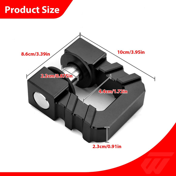 Universal Aluminum 68000lbs 3/4" D Ring Shackles with 7/8" Locking Pin for Off - Road Truck ATV UTV SUV - WeiSen - 70304035