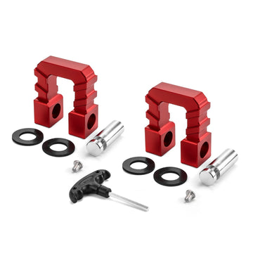 Universal Aluminum 68000lbs 3/4" D Ring Shackles with 7/8" Locking Pin for Off - Road Truck ATV UTV SUV - WeiSen - 70304035