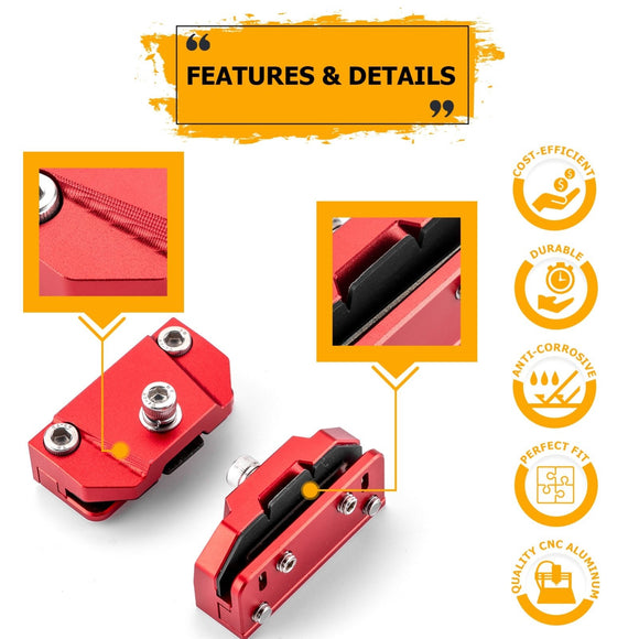 Universal for Ford Toyota Jeep Hood Hinge 3" White & Amber Strobe LED Ditch Light Pod Kit - WeiSen - 70104038+70201007