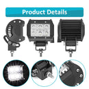 Universal Off - road ATV/UTV/Golf Cart 3" 18W LED Fog Lights Work Light Pods - WeiSen - 70201005