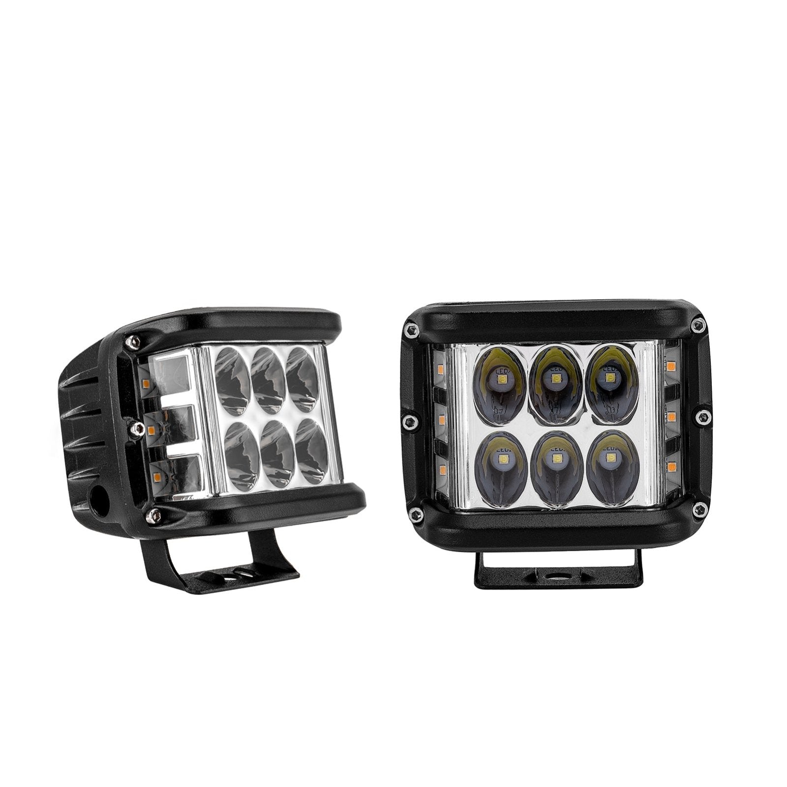 Universal Off - road ATV/UTV/Golf Cart 4" 60W LED Fog Lights Work Light Pods - Weisen