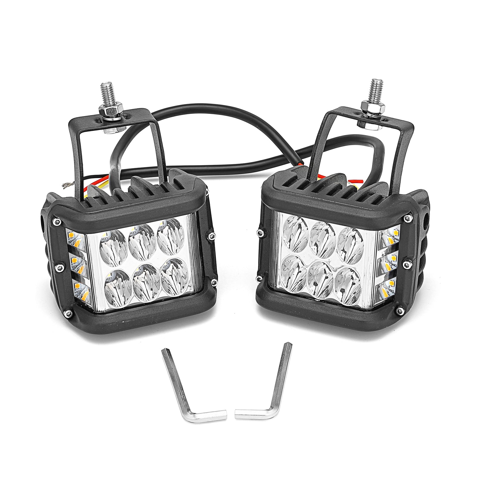 Universal Off-road ATV/UTV/Golf Cart 4" 60W LED Fog Lights Work Light Pods - Weisen